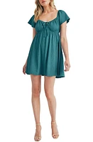 All Favor Textured Tie Front Dress at Nordstrom,