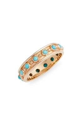 Anzie Dew Drops Marine Band Ring in Turquoise at Nordstrom, Size 7