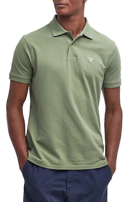 Barbour Lightweight Sports Piqué Polo Burnt Olive at Nordstrom,