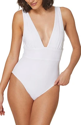 Andie Mykonos Plunge One-Piece Swimsuit at Nordstrom,