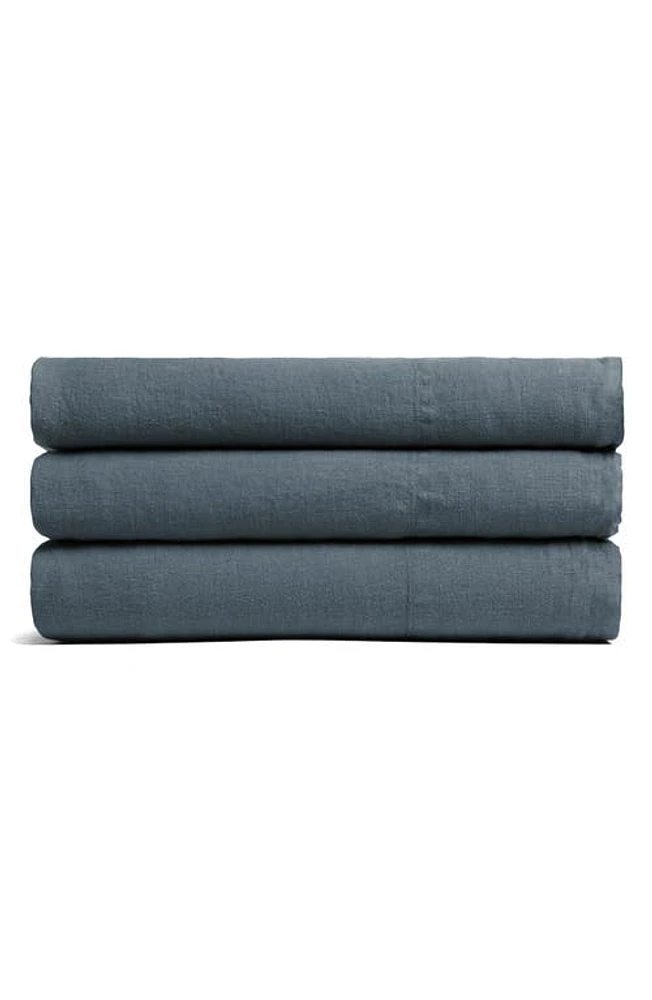 Parachute Linen Flat Sheet in Dusk at Nordstrom