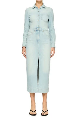 DL1961 Freja Long Sleeve Denim Dress Lt. Monterey (Vintage) at Nordstrom,