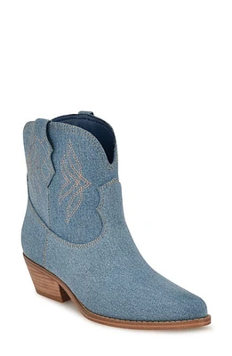 Nine West Texen Bootie Medium Blue at Nordstrom,