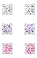 Lily Nily Pack of 3 Stud Earrings in Silver at Nordstrom