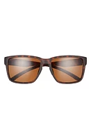 Smith Emerge 60mm Polarized Rectangle Sunglasses in Matte Tortoise/Brown at Nordstrom