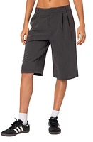 EDIKTED Aelia Trouser Bermuda Shorts Dark-Gray at Nordstrom,