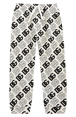 Dolce & Gabbana Kids' Cotton Logo Joggers Havbn Nero F. bco at Nordstrom,