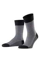 Falke Sensitive Herringbone Wool Blend Socks in Black at Nordstrom, Size Large