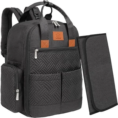 KeaBabies Bree Diaper Backpack in Charcoal at Nordstrom