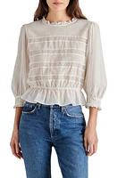 Steve Madden Geneva Lace Trim Cotton Top at Nordstrom,