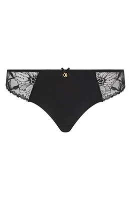 Chantelle Lingerie Orchids Lace Bikini Black at Nordstrom,