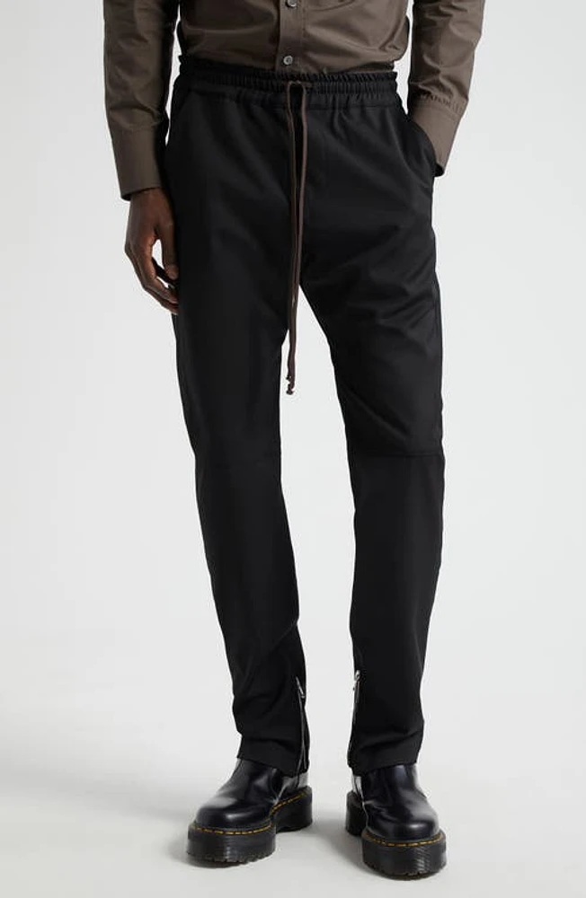 JKEEFER Moto Wool Pants Black at Nordstrom,