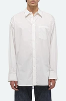 Helmut Lang Oversize Cotton Poplin Button-Up Shirt White at Nordstrom,