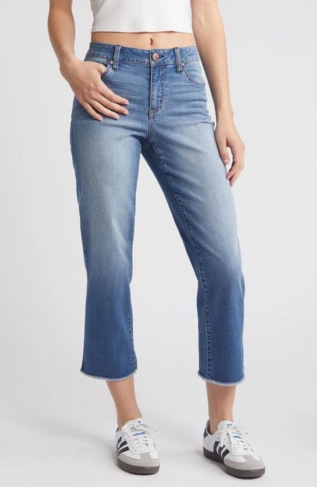 1822 Denim Raw Hem Crop Straight Leg Jeans Vernon at Nordstrom,