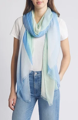 Nordstrom Print Modal & Silk Scarf in Blue Reflections at Nordstrom