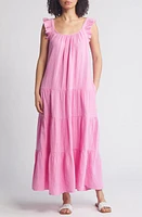 caslon(r) Ruffle Tiered Cotton Maxi Dress at Nordstrom,