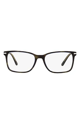 Prada 54mm Rectangular Optical Glasses in Blue Tort at Nordstrom