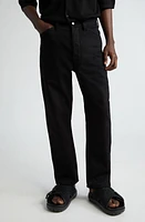 Lemaire Curved Straight Leg Jeans Black Bk999 at Nordstrom, Us