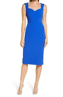 Dress the Population Elle Sweetheart Neck Sheath Midi at Nordstrom,