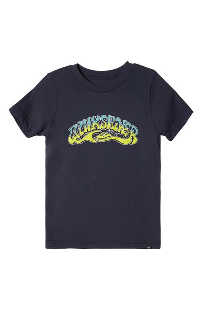 Quiksilver Kids' Bubble Arch Graphic T-Shirt Dark Navy at Nordstrom,