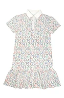 The Sunday Collective Kids' Play Organic Cotton Piqué Polo Dress Beige at Nordstrom,