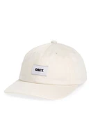 Obey Bold Label Organic Cotton Baseball Cap in Unbleached at Nordstrom