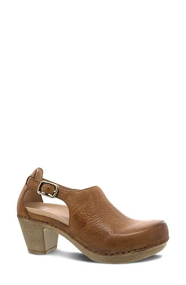 Dansko Sassy Cutout Clog Tan Milled Burnished at Nordstrom,