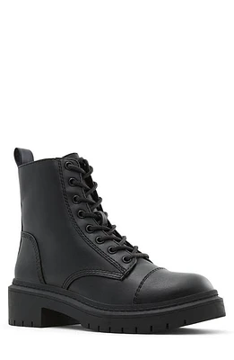 ALDO Goer Cap Toe Combat Boot Black at Nordstrom,