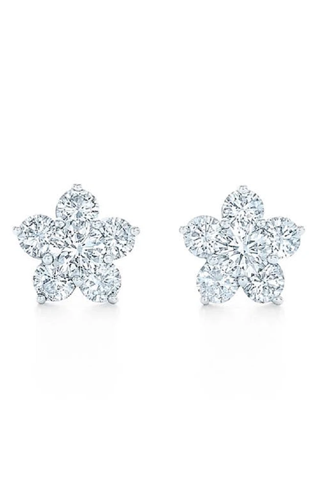 Kwiat Floral Cluster Diamond Stud Earrings in White Gold/Diamond at Nordstrom