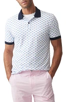 Rodd & Gunn Kennedy Bay Neat Piqué Knit Polo Snow at Nordstrom,