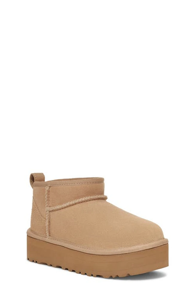 UGG(r) Kids' Classic Ultra Mini Platform Boot at Nordstrom, M