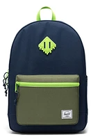 Herschel Supply Co. Kids' Heritage Youth Backpack in Black Iris/Four Leaf Clvr/Tw at Nordstrom