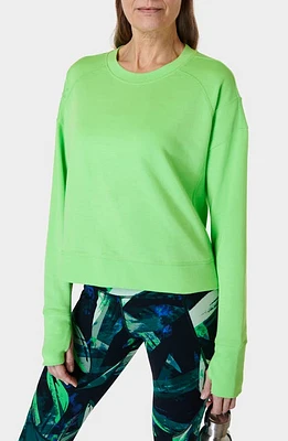 Sweaty Betty After Class Crop Sweatshirt Zest Green at Nordstrom,