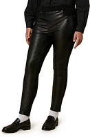 Marina Rinaldi Coated Jersey Leggings in Black at Nordstrom, Size Xx-Large