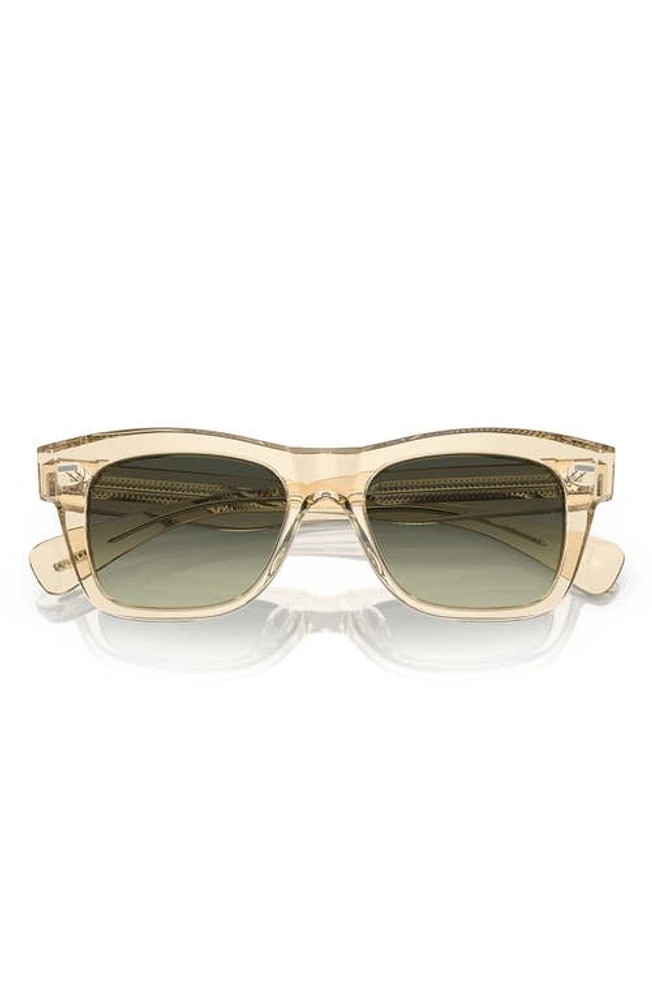 Oliver Peoples Ms. Oliver 51mm Gradient Square Sunglasses in Green at Nordstrom