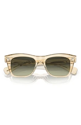 Oliver Peoples Ms. Oliver 51mm Gradient Square Sunglasses in Green at Nordstrom