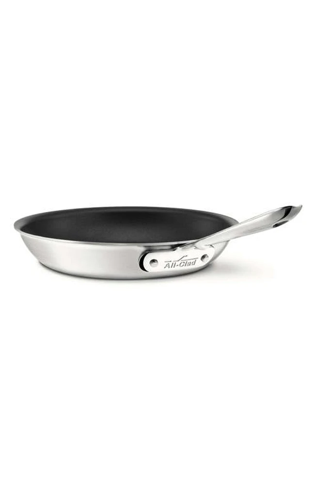 All-Clad D5 Stainless Brushed 5-Ply Bonded Nonstick 10-Inch Fry Pan in Silver at Nordstrom