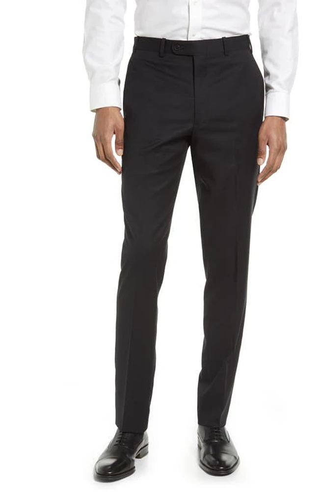 JB Britches Flat Front Wool Trousers at Nordstrom,