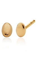 Monica Vinader Nura Mini Nugget Stud Earrings in Yellow Gold at Nordstrom