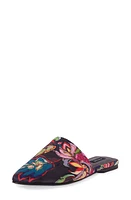 Natori Adore Floral Mule Black at Nordstrom,