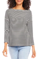 Karen Kane Stripe Boat Neck Top at Nordstrom