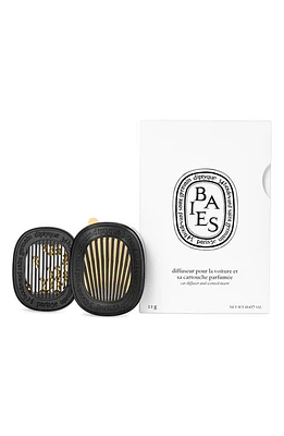 Diptyque Baies (Berries) Car Fragrance Diffuser & Refill Insert Set at Nordstrom