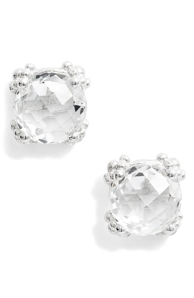 Anzie Dew Drop White Topaz Cluster Stud Earrings in Silver/White Topaz at Nordstrom