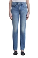 Lafayette 148 New York Reeve High Waist Straight Ankle Jeans Faded Skyline at Nordstrom,