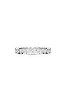 HauteCarat Lab Created Diamond Single Prong 18K Gold Eternity Band Ring in Gold at Nordstrom