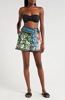 Agua Bendita Wats Sophie Cover-Up Shorts Beige Multi at Nordstrom,