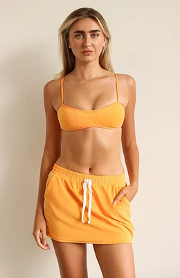 Dippin Daisys Annie Elastic Waist Mini Skirt Kumquat Terry at Nordstrom,