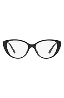 Michael Kors Amagansett 53mm Cat Eye Optical Glasses in Black at Nordstrom