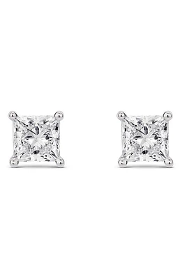 LIGHTBOX 2-Carat Princess Cut Lab Grown Diamond Stud Earrings in White/14K White Gold at Nordstrom