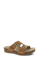 Dansko Dayna Strappy Slide Sandal Tan Suede at Nordstrom,